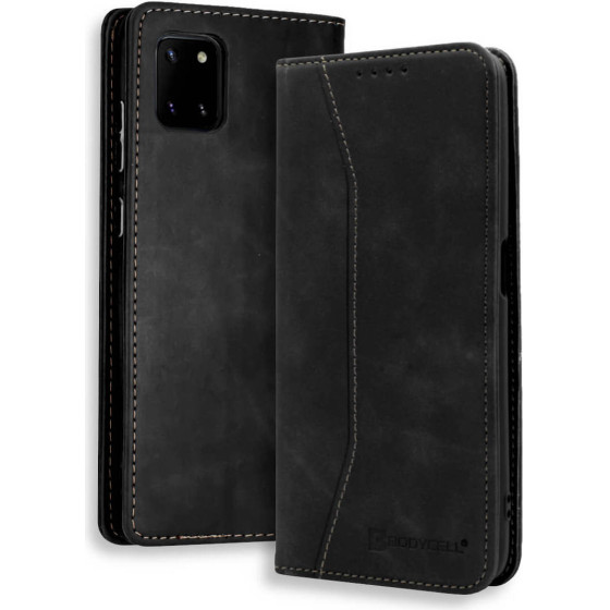 Bodycell Book Case Pu Leather Samsung Note 10 Lite Black - (04-00367)