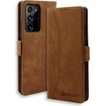 Bodycell Book Case Pu Leather Samsung Note 20 Ultra Brown - (04-00379)