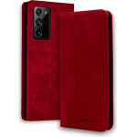 Bodycell Book Case Pu Leather Samsung Note 20 Ultra Red - (04-00378)