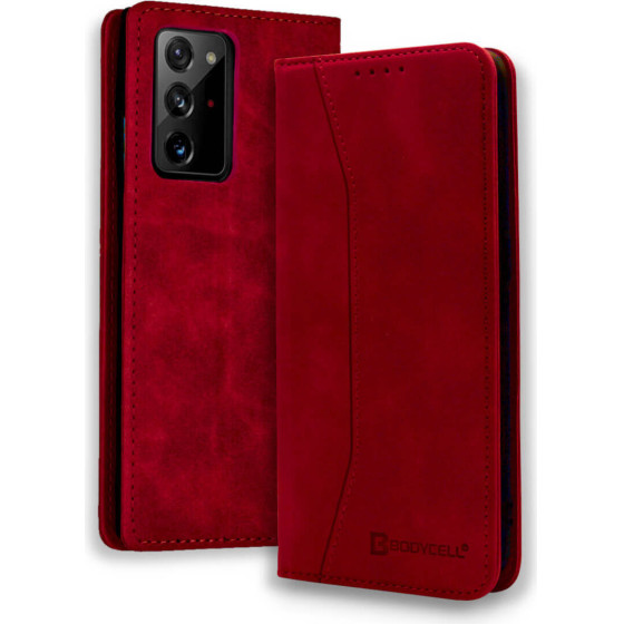 Bodycell Book Case Pu Leather Samsung Note 20 Ultra Red - (04-00378)