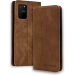 Bodycell Book Case Pu Leather Samsung S10 Lite Brown - (04-00374)