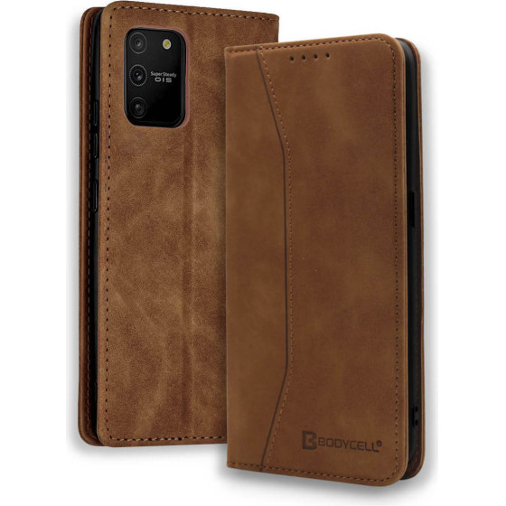Bodycell Book Case Pu Leather Samsung S10 Lite Brown - (04-00374)