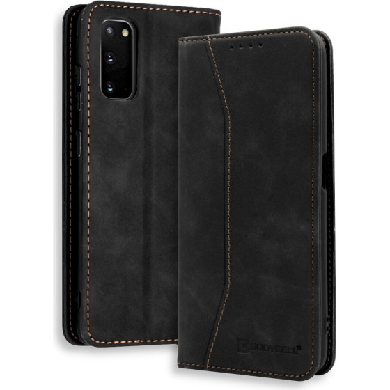 Bodycell Book Case Pu Leather Samsung S20 Black - (04-00342)