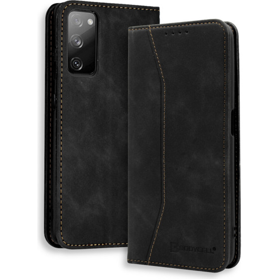 Bodycell Book Case Pu Leather Samsung S20 FE Black - (04-00357)