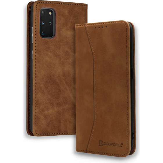 Bodycell Book Case Pu Leather Samsung S20 Plus Brown - (04-00349)