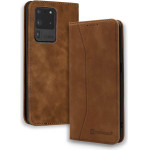 Bodycell Book Case Pu Leather Samsung S20 Ultra Brown - (04-00354)