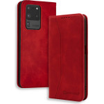 Bodycell Book Case Pu Leather Samsung S20 Ultra Red - (04-00353)