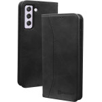 Bodycell Book Case Pu Leather Samsung S21 FE Black - (04-00341)