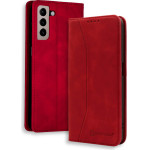 Bodycell Book Case Pu Leather Samsung S21 Plus Red - (04-00388)