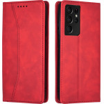 Bodycell Book Case Pu Leather Samsung S21 Ultra Red - (04-00393)