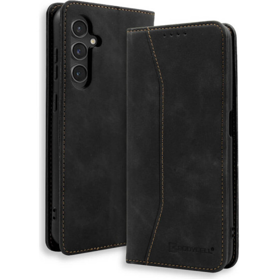 Bodycell Book Case Pu Leather Samsung S23 FE Black - (04-01205)