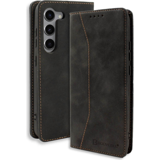 Bodycell Book Case Pu Leather Samsung S23 Plus 5G Black - (04-01101)