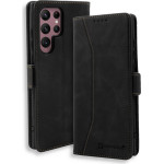Bodycell Book Case Pu Leather Samsung S23 Ultra 5G Black - (04-01104)