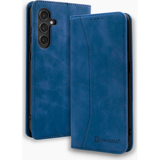 Bodycell Book Case Pu Leather Samsung S24 Blue - (BB-00022)