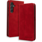 Bodycell Book Case Pu Leather Samsung S24 FE Red - (BB-00149)