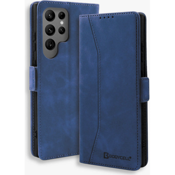 Bodycell Book Case Pu Leather Samsung S24 Ultra Blue - (BB-00030)