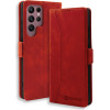 Bodycell Book Case Pu Leather Samsung S24 Ultra Red - (BB-00032)