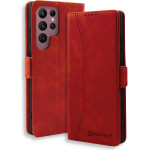 Bodycell Book Case Pu Leather Samsung S24 Ultra Red - (BB-00032)