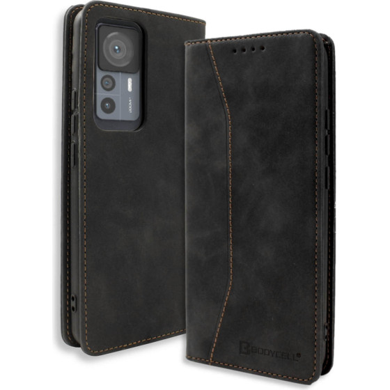 Bodycell Book Case Pu Leather Xiaomi 12T 5G/12T Pro Black - (04-01072)
