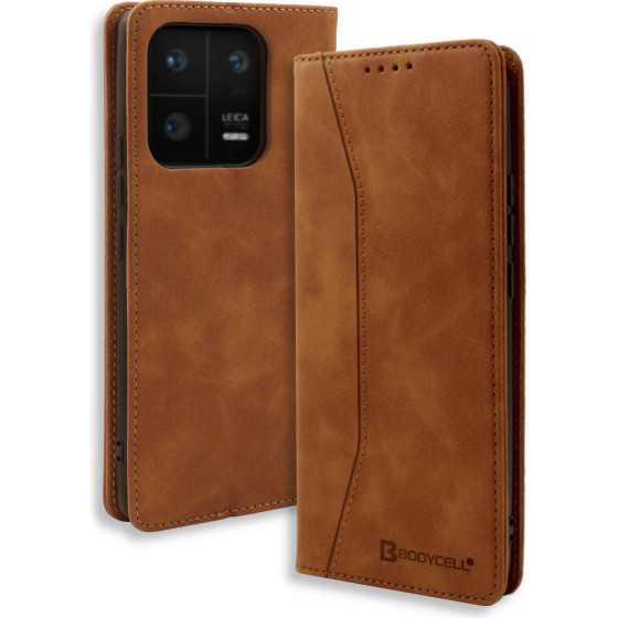 Bodycell Book Case Pu Leather Xiaomi 13 Pro 5G Brown - (04-01114)