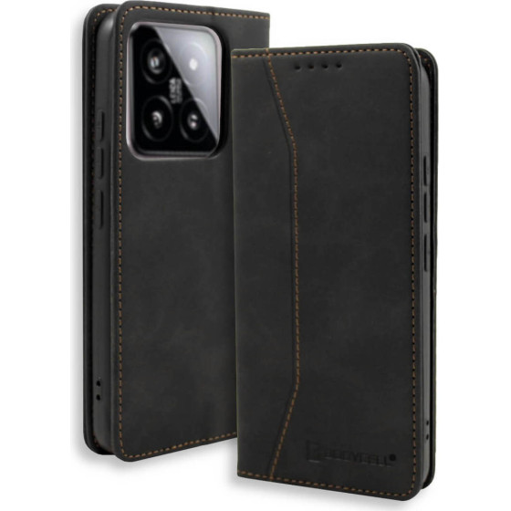 Bodycell Book Case Pu Leather Xiaomi 14 Pro Black - (BB-00036)