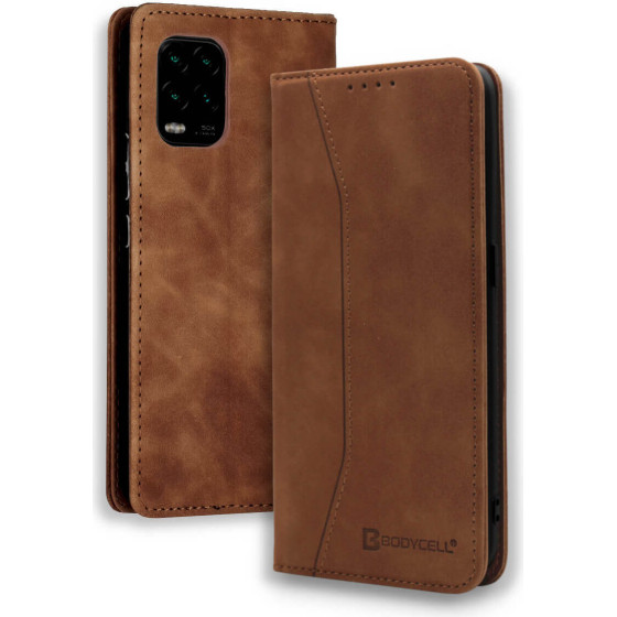 Bodycell Book Case Pu Leather Xiaomi Mi 10 Lite Brown - (04-00489)