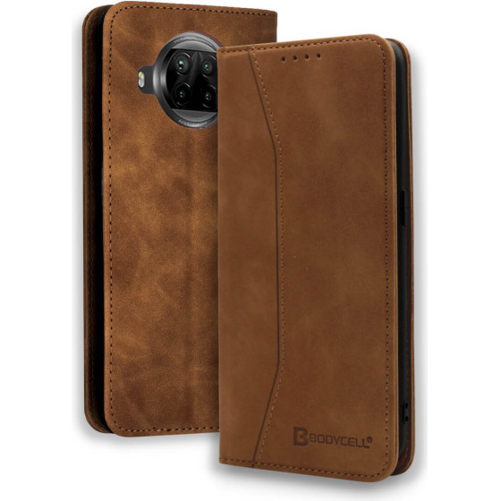 Bodycell Book Case Pu Leather Xiaomi Mi 10T Lite Brown - (04-00647)