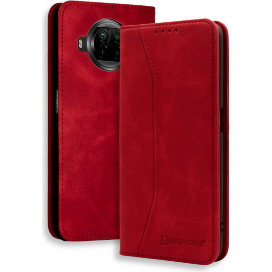 Bodycell Book Case Pu Leather Xiaomi Mi 10T Lite Red - (04-00648)