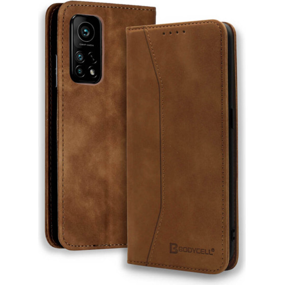 Bodycell Book Case Pu Leather Xiaomi Mi 10T/10T Pro Brown - (04-00494)