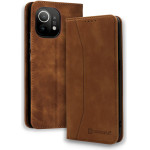 Bodycell Book Case Pu Leather Xiaomi Mi 11 Brown - (04-00659)