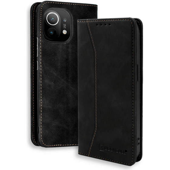 Bodycell Book Case Pu Leather Xiaomi Mi 11 Black - (04-00658)