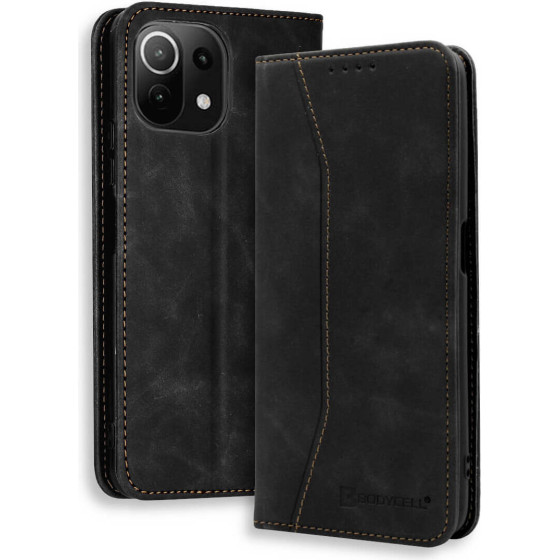 Bodycell Book Case Pu Leather Xiaomi Mi 11 Lite 4/5G Black - (04-00661)