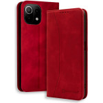 Bodycell Book Case Pu Leather Xiaomi Mi 11 Lite 4/5G Red - (04-00663)