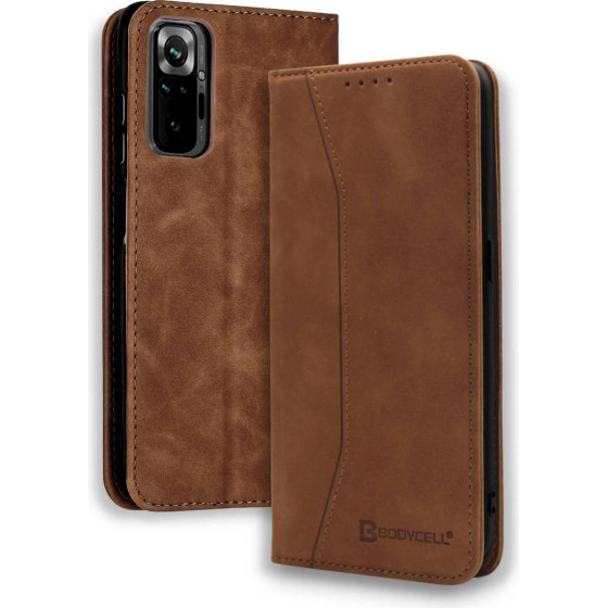 Bodycell Book Case Pu Leather Xiaomi Note 10 Pro Brown - (04-00644)