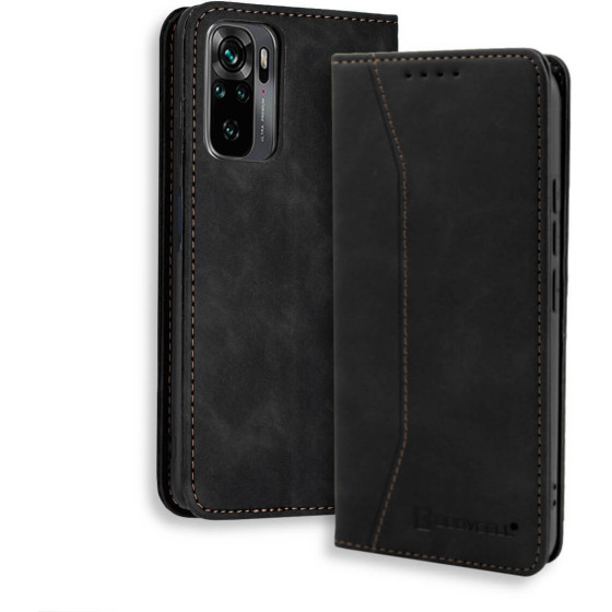 Bodycell Book Case Pu Leather Xiaomi Note 10/10s/Poco M5s Black - (04-00640)