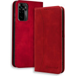 Bodycell Book Case Pu Leather Xiaomi Note 10/10s/Poco M5s Red - (04-00642)