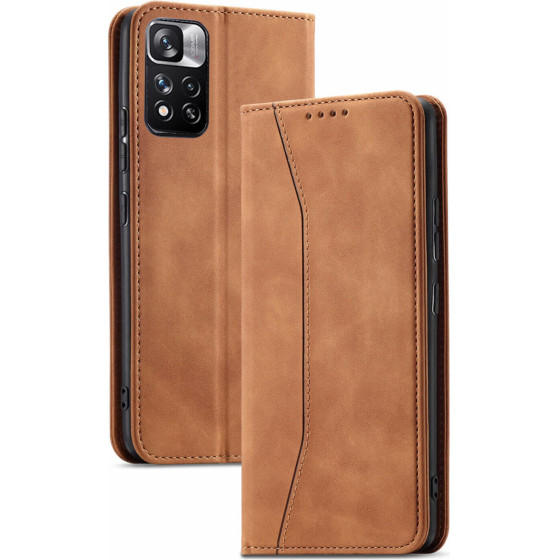 Bodycell Book Case Pu Leather Xiaomi Note 11 Pro/11 Pro 5G Brown - (04-00495)