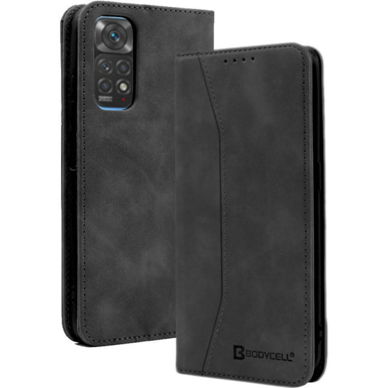 Bodycell Book Case Pu Leather Xiaomi Note 11/11s 4G Black - (04-00977)