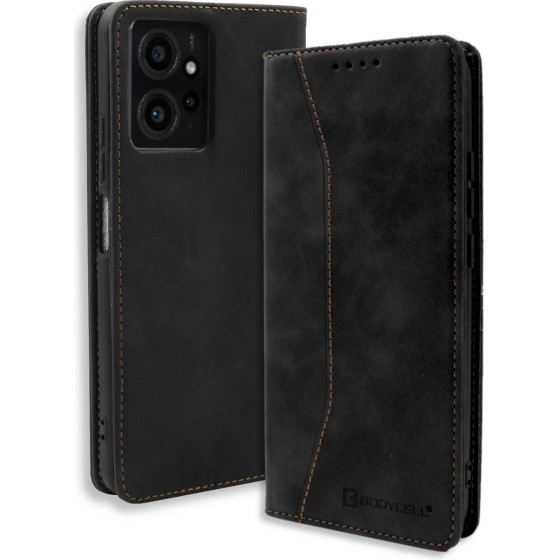 Bodycell Book Case Pu Leather Xiaomi Note 12 4G Black - (04-01143)