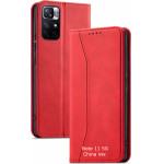 Bodycell Book Case Pu Leather Xiaomi Note 11T/Note 11s 5G/Poco M4 Pro 5G Red - (04-00485)