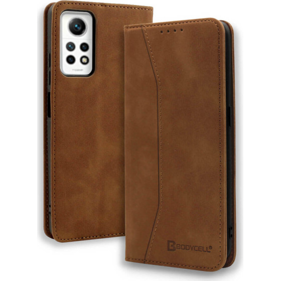Bodycell Book Case Pu Leather Xiaomi Note 12 Pro 4G Brown - (04-01218)
