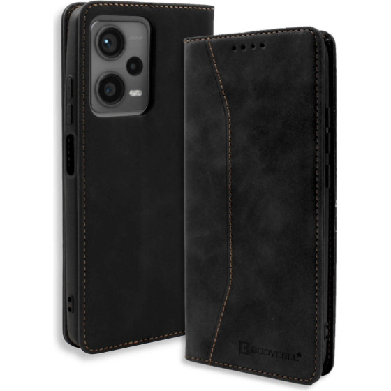 Bodycell Book Case Pu Leather Xiaomi Note 12 Pro Plus 5G Black - (04-01152)