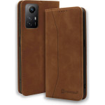 Bodycell Book Case Pu Leather Xiaomi Note 12S Brown - (04-01168)