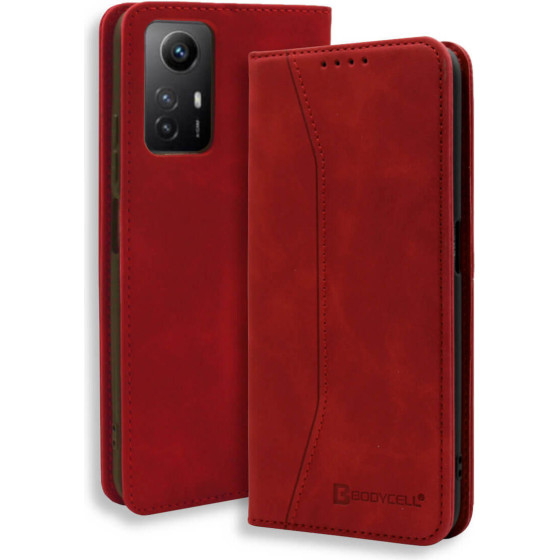Bodycell Book Case Pu Leather Xiaomi Note 12S Red - (04-01169)