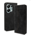 Bodycell Book Case Pu Leather Xiaomi Note 13 Pro 4G/Poco M6 Pro 4G Black - (BB-00078)