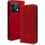 Bodycell Book Case Pu Leather Xiaomi Note 13 Pro 5G/Poco X6 5G Red - (BB-00044)