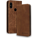 Bodycell Book Case Pu Leather Xiaomi Note 6 Pro Brown - (04-00449)