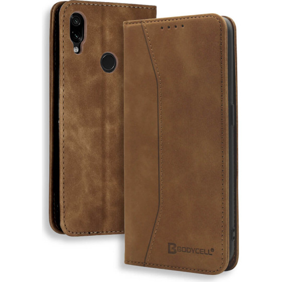 Bodycell Book Case Pu Leather Xiaomi Note 7/7 Pro Brown - (04-00454)