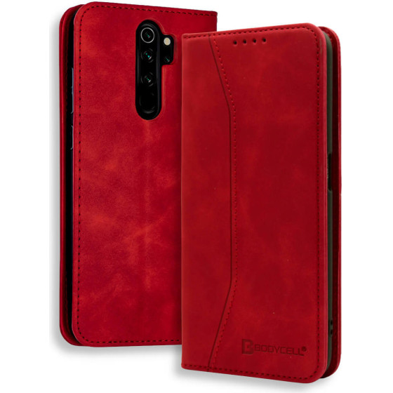 Bodycell Book Case Pu Leather Xiaomi Note 8 Pro Red - (04-00463)