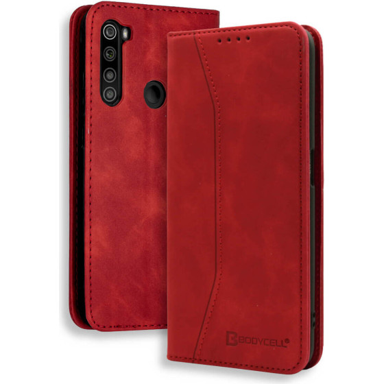 Bodycell Book Case Pu Leather Xiaomi Note 8 Red - (04-00458)